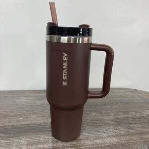 Stanley 40oz Tumbler With Straw Brown Retired